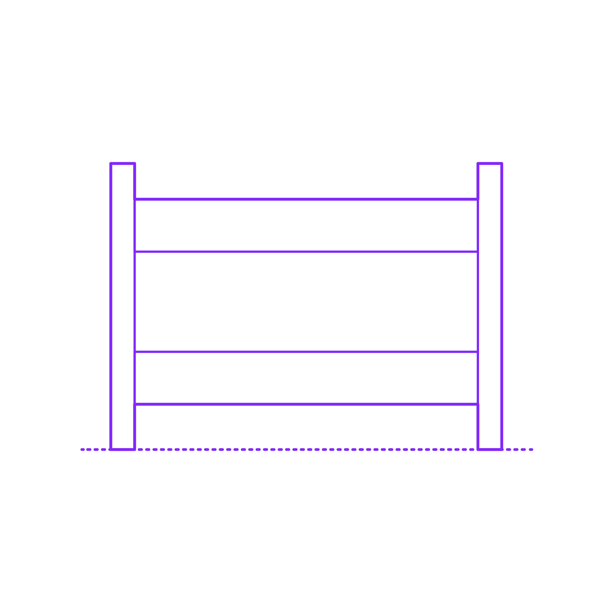 Buildings Fences Farm Fence 2 Rail Line Art Illustration Svg Free Vectors